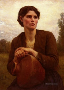 Country Art - The Water Carrier countryside Realist Jules Breton